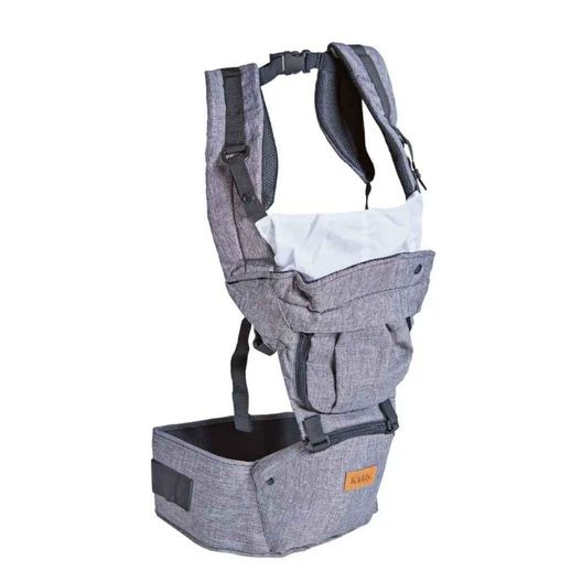 Mochila porta bebe kiddy hipseat tela deluxe premiun