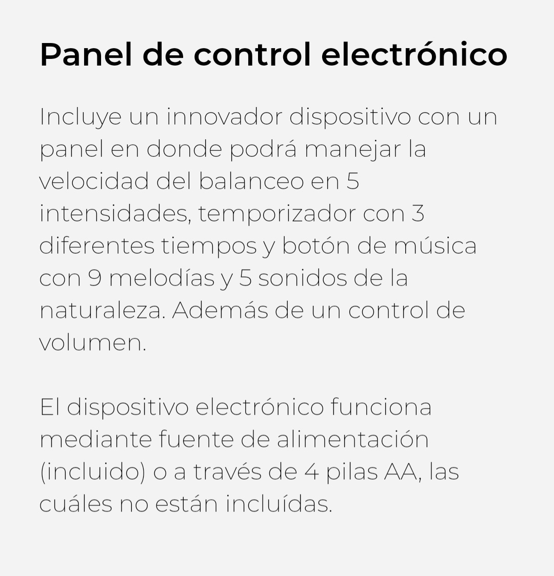 Mecedora electronica